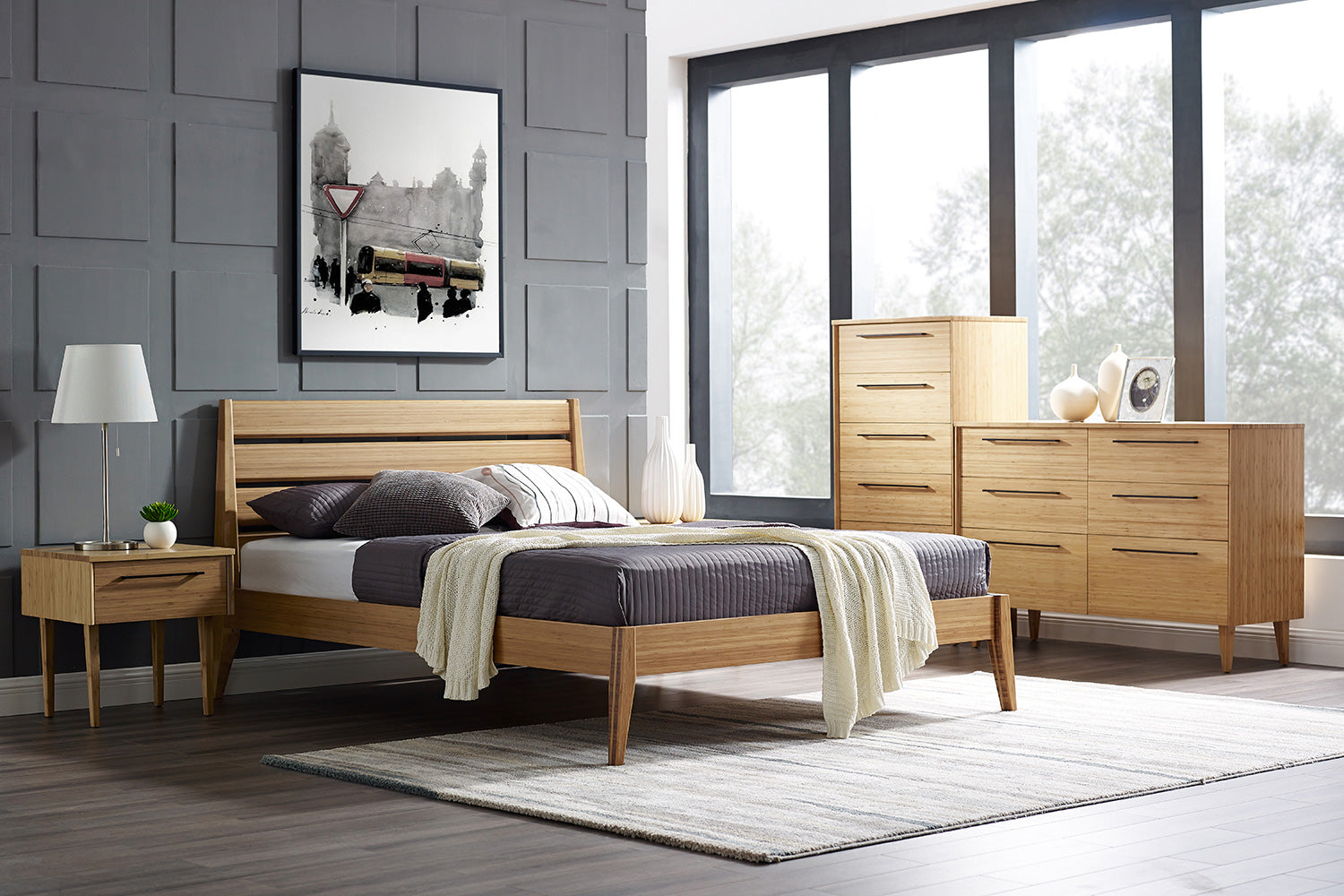 Greenington - Sienna Six Drawer Double Dresser in Caramelized, Bamboo