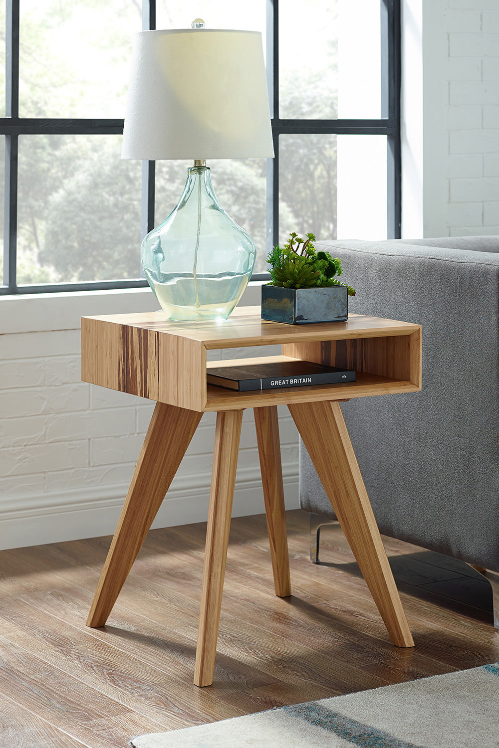 Greenington - Azara End Table in Caramelized, Bamboo