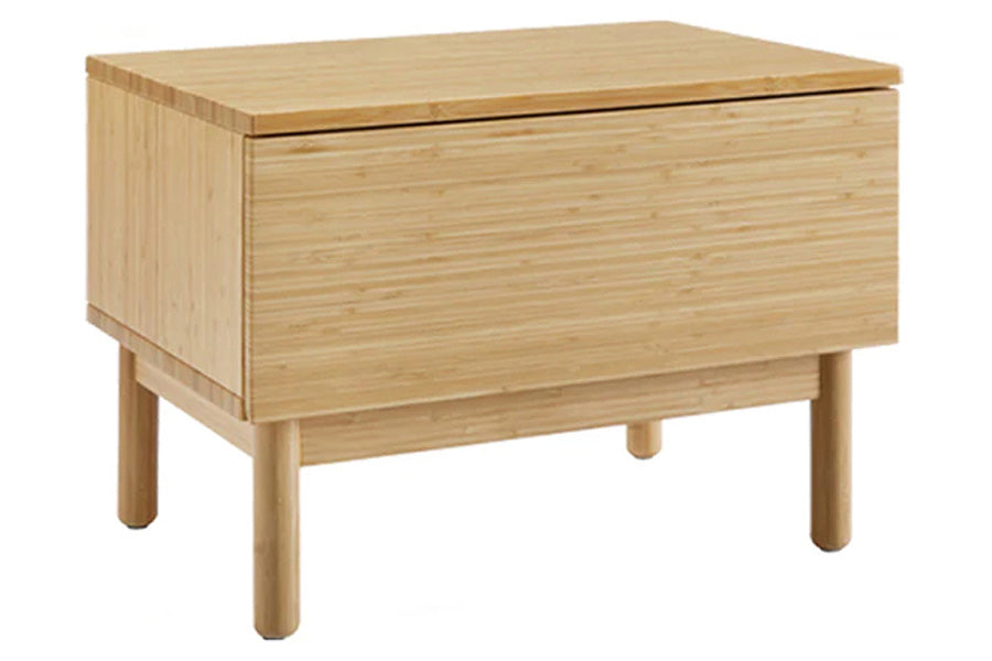 Greenington - Monterey 1 Drawer Nightstand in Wheat, Solid Moso Bamboo