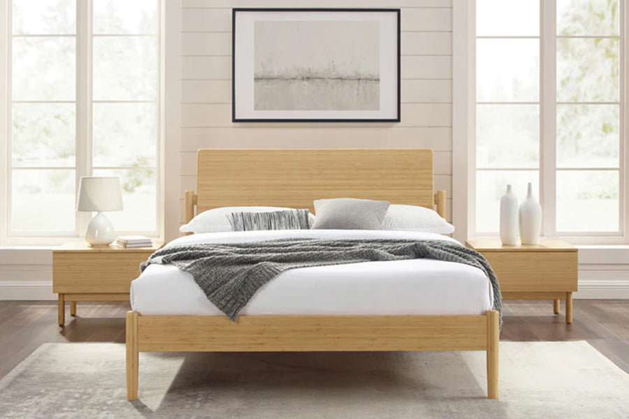Greenington - Monterey 1 Drawer Nightstand in Wheat, Solid Moso Bamboo