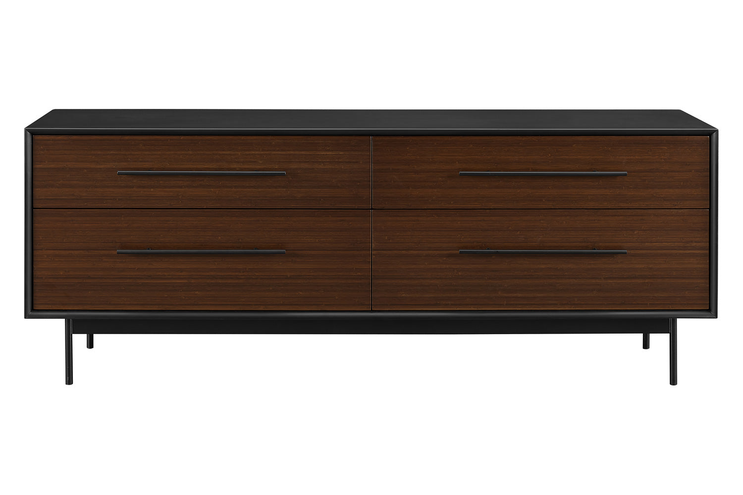 Greenington - Park Avenue 4 Drawer Double Dresser in Ruby, Solid Moso Bamboo