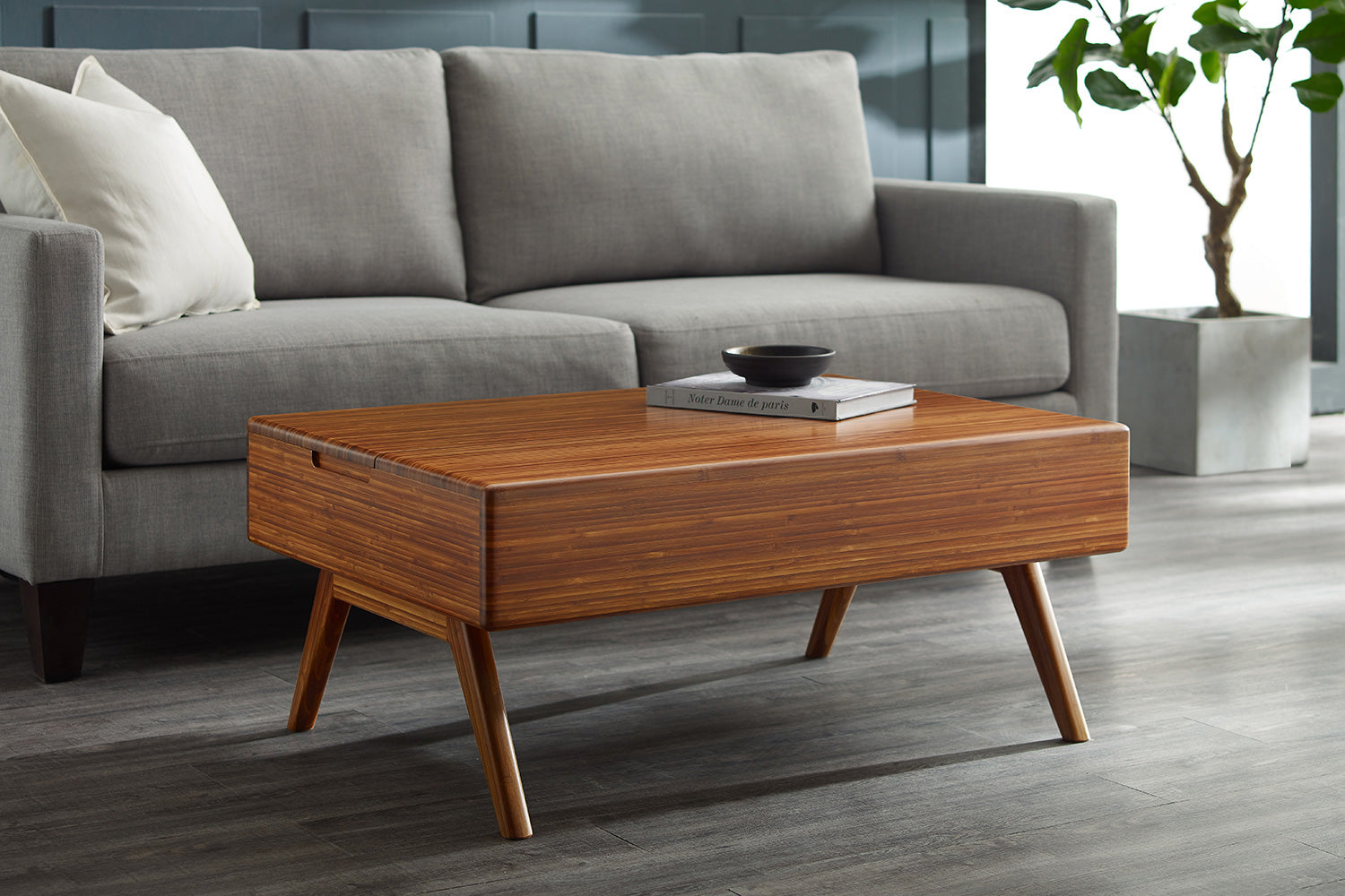 Greenington - Rhody Lift Top Coffee Table in Amber, Bamboo