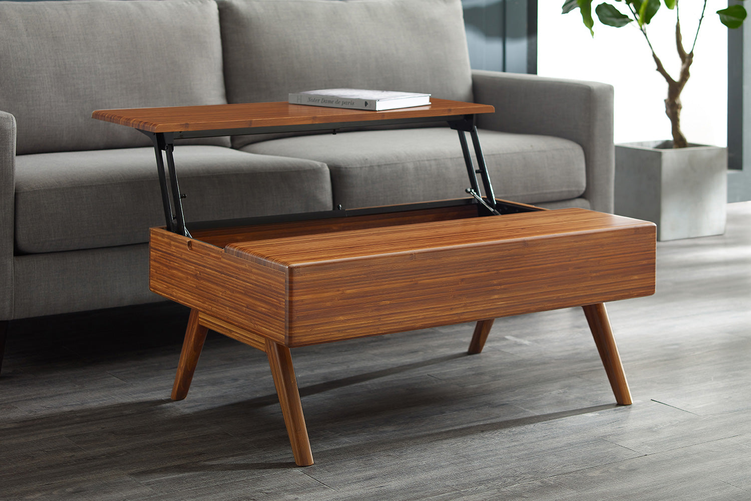 Greenington - Rhody Lift Top Coffee Table in Amber, Bamboo