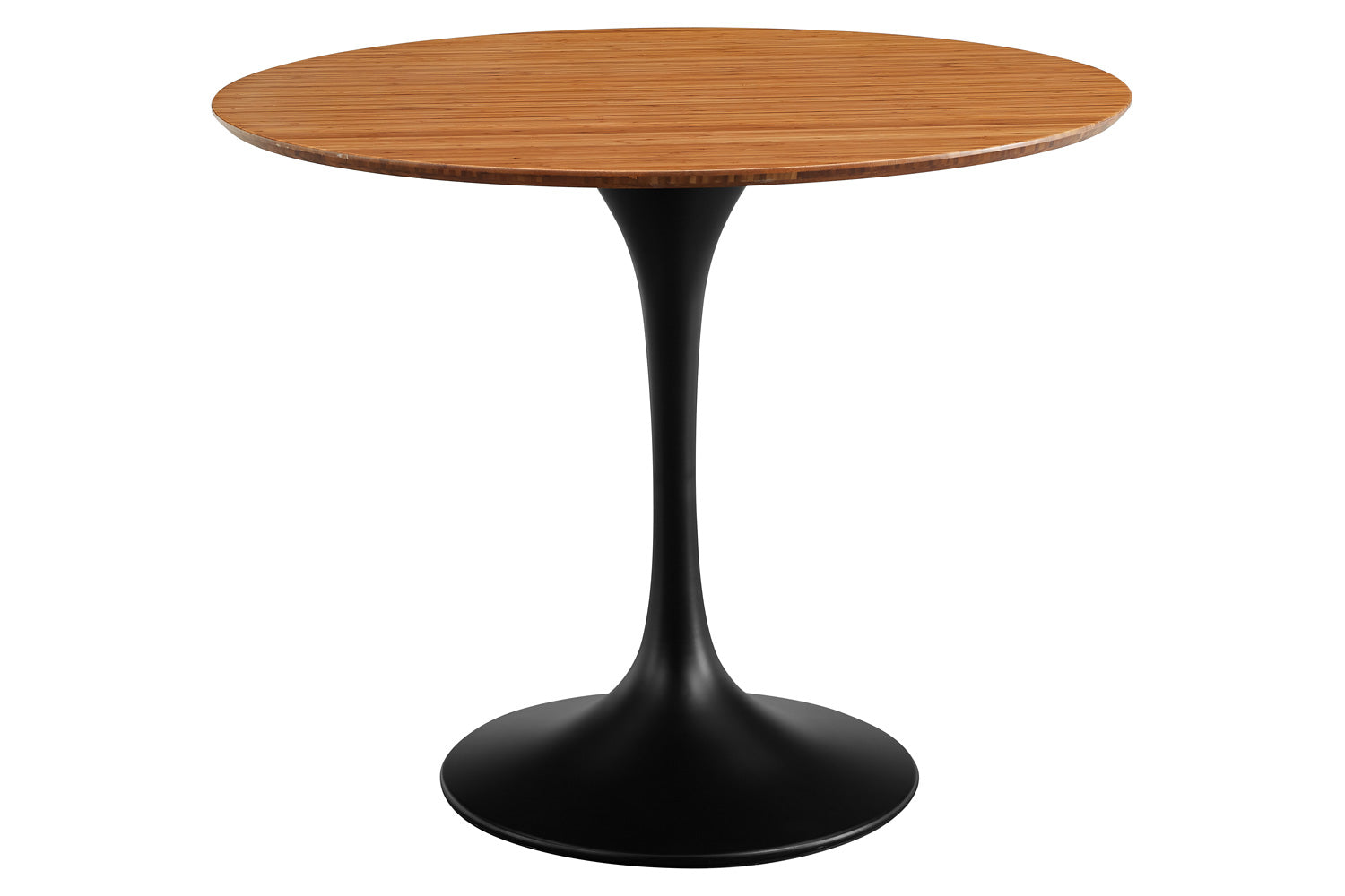 Greenington - Soho 36" Round Table in Amber, Moso Bamboo