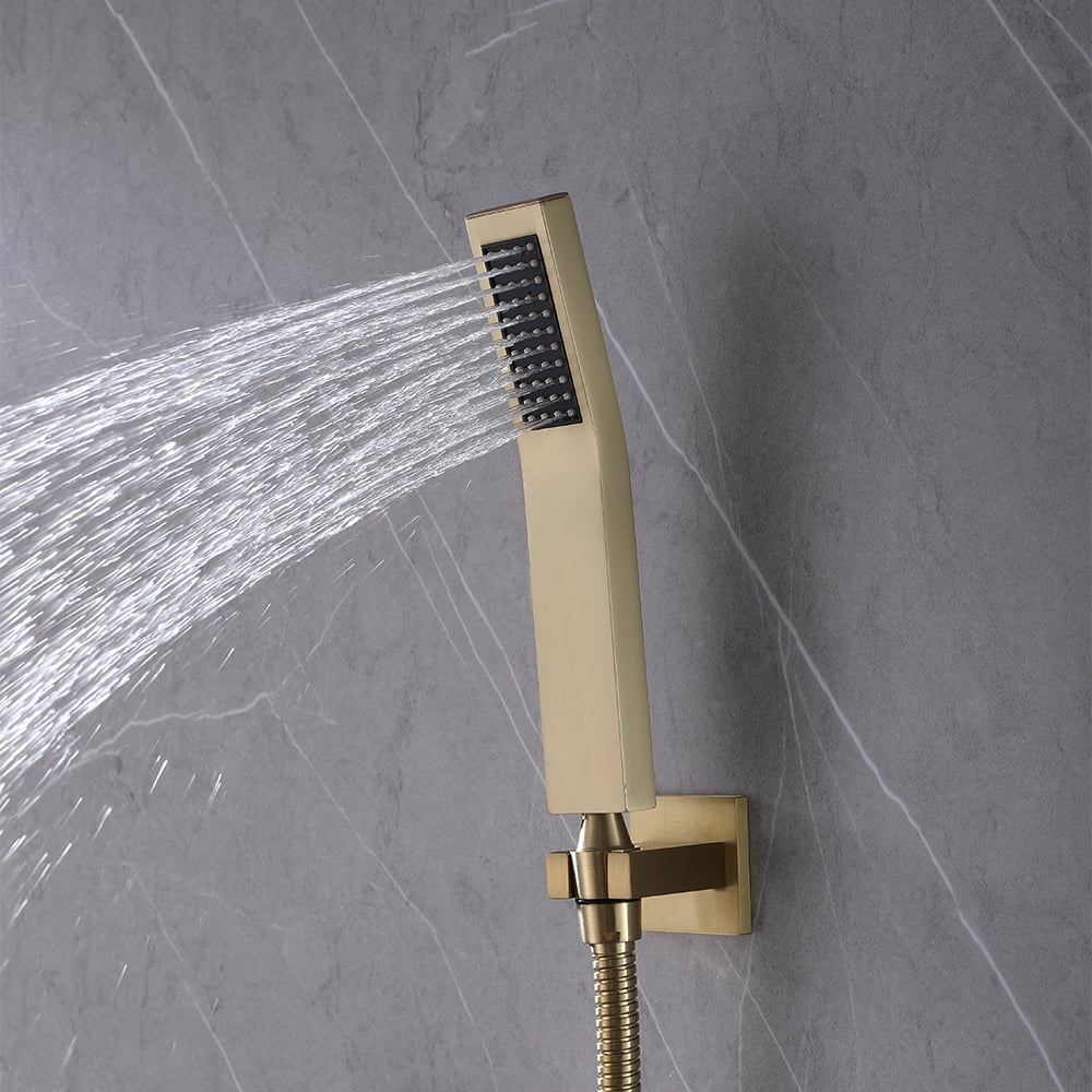 HMR - Wall-Mounted 16" Shower System 4-Function Thermostatic