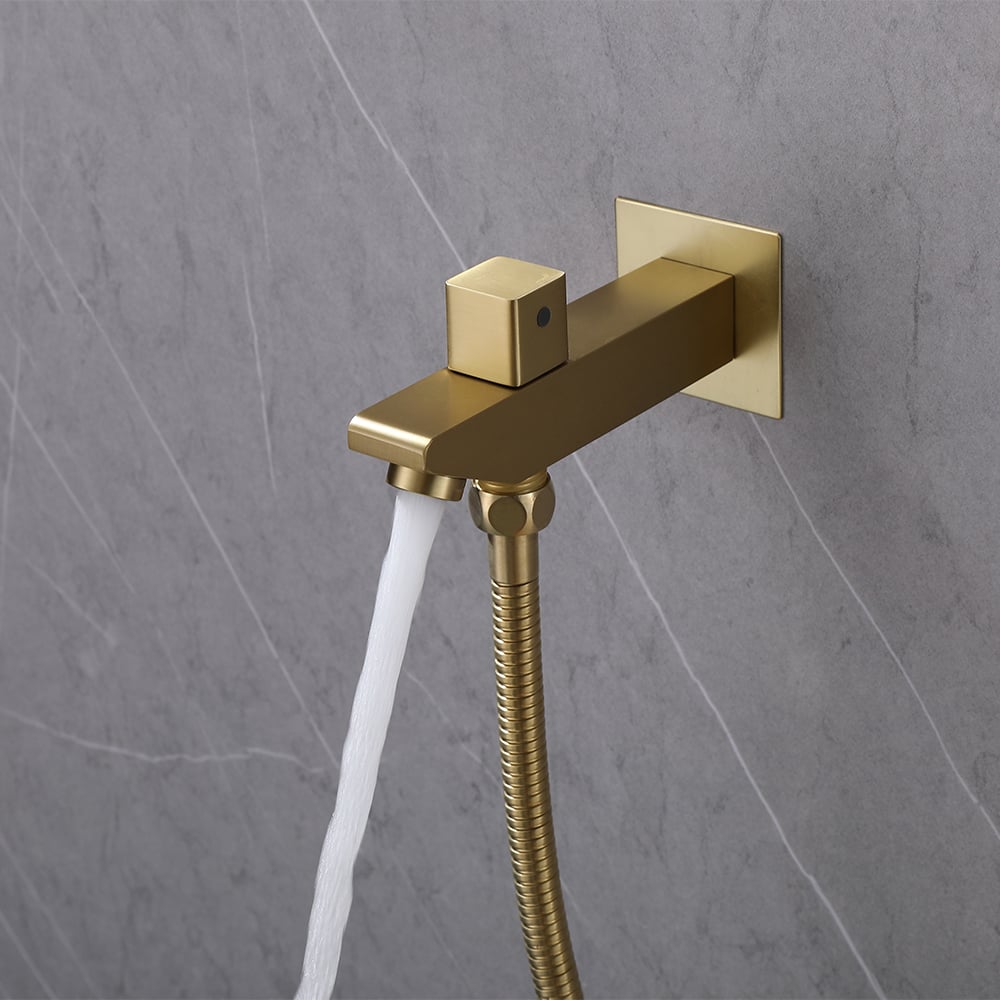HMR - Wall-Mounted 16" Shower System 4-Function Thermostatic