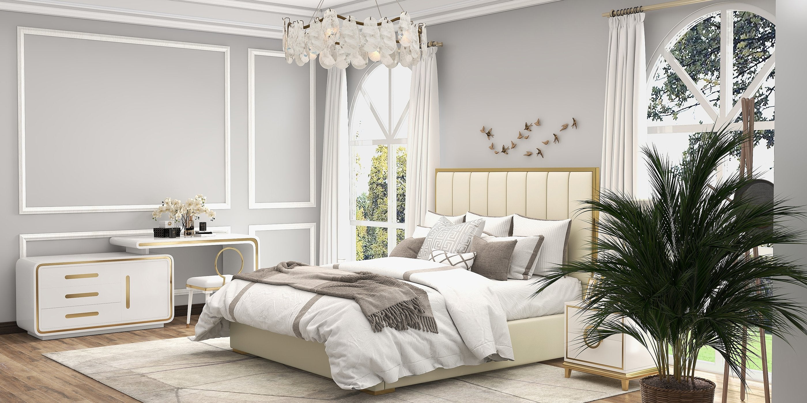HMR - Cloude Modern Tiered Cloud Glass Chandelier with Adjustable Cables