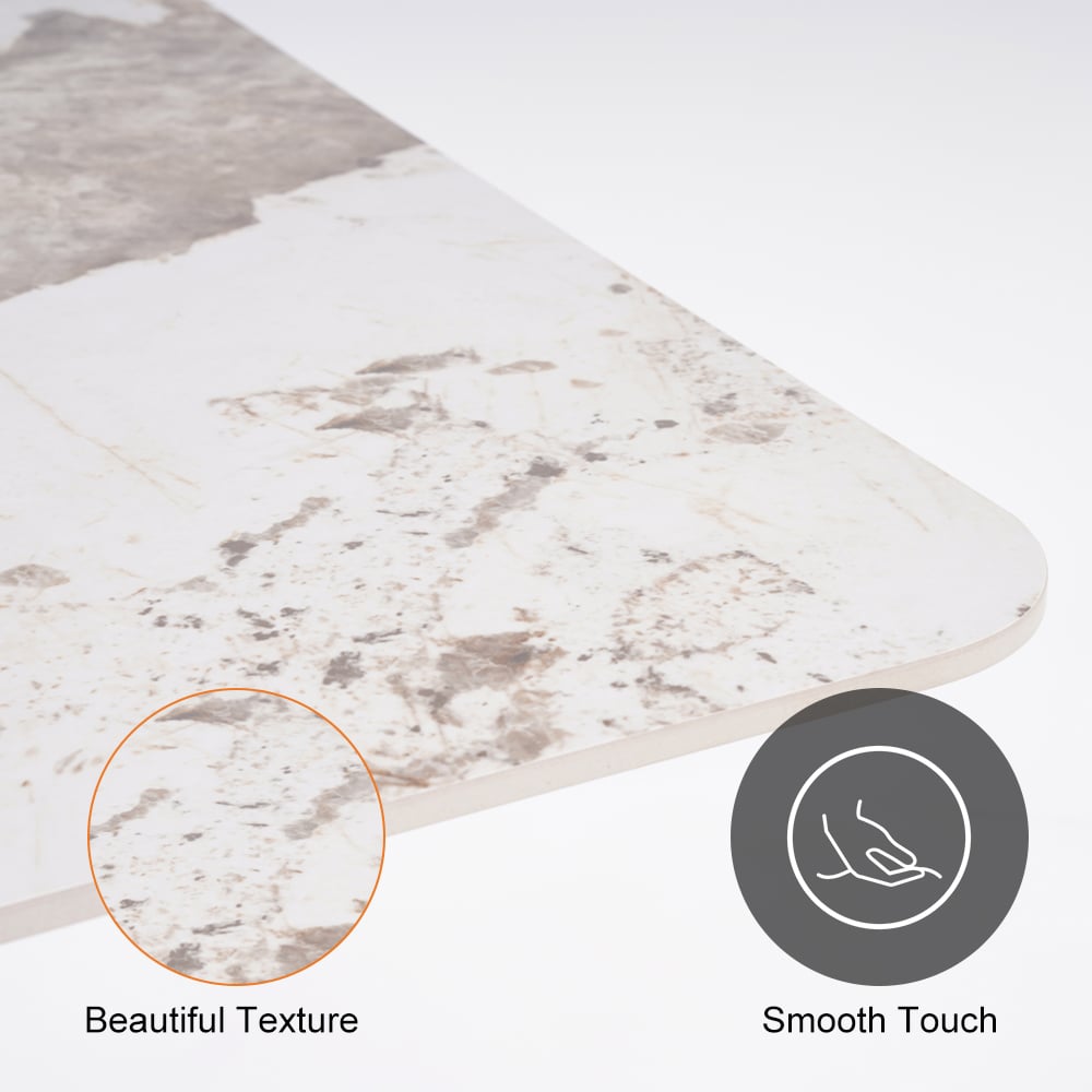 HMR - Modern Rectangle Sintered Stone Dining Table