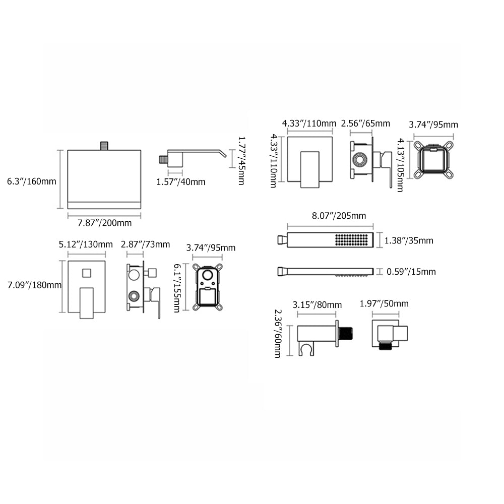 HMR - Wall Mount Tub Faucet