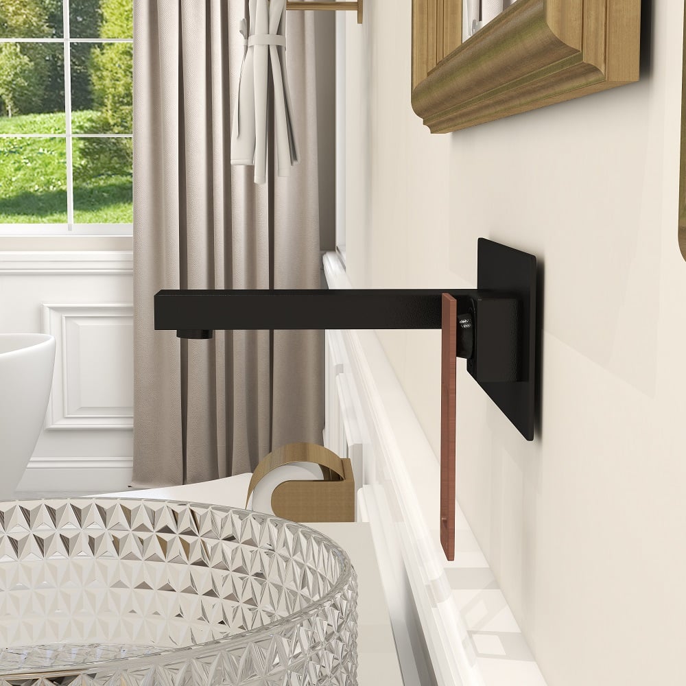 HMR - Modern Wall Mount Bathroom Sink Faucet