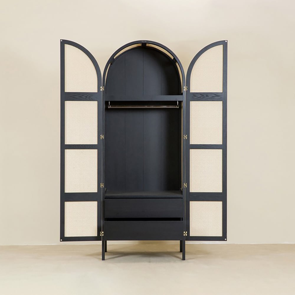 HMR - Bedroom Clothing Armoire with Hidden 2 Doors and Drawers