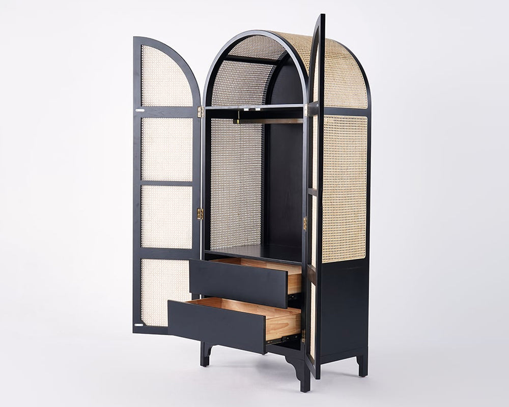 HMR - Bedroom Clothing Armoire with Hidden 2 Doors and Drawers