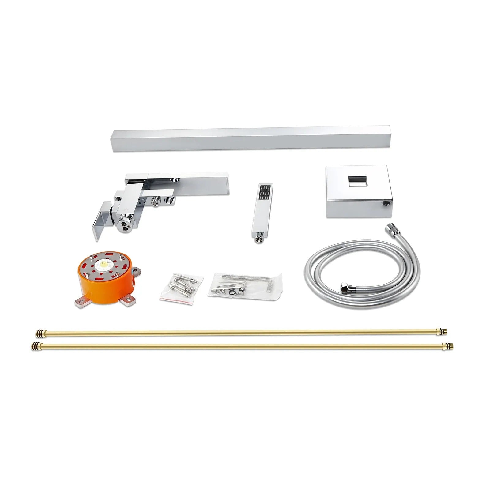 HMR - Modern Waterfall Bathroom Tub Faucet with Handheld Spray