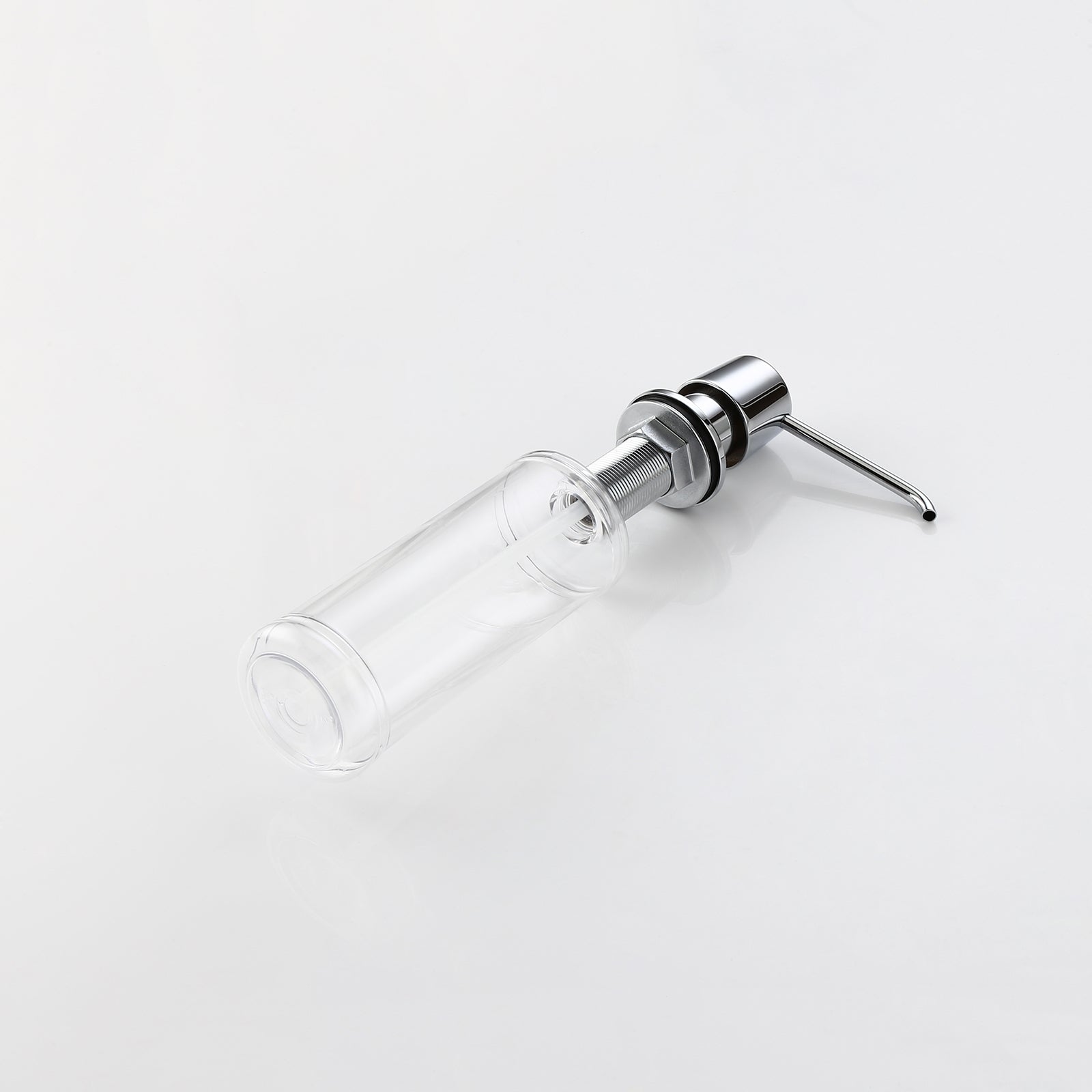 HMR - Modern Deck-Mount Soap Dispenser with Self-Priming Pump in Polished Chrome