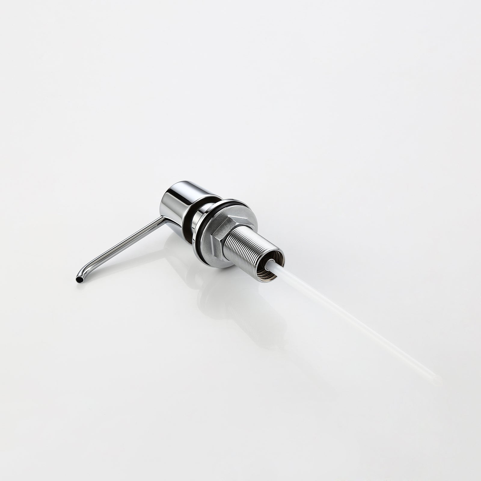 HMR - Modern Deck-Mount Soap Dispenser with Self-Priming Pump in Polished Chrome