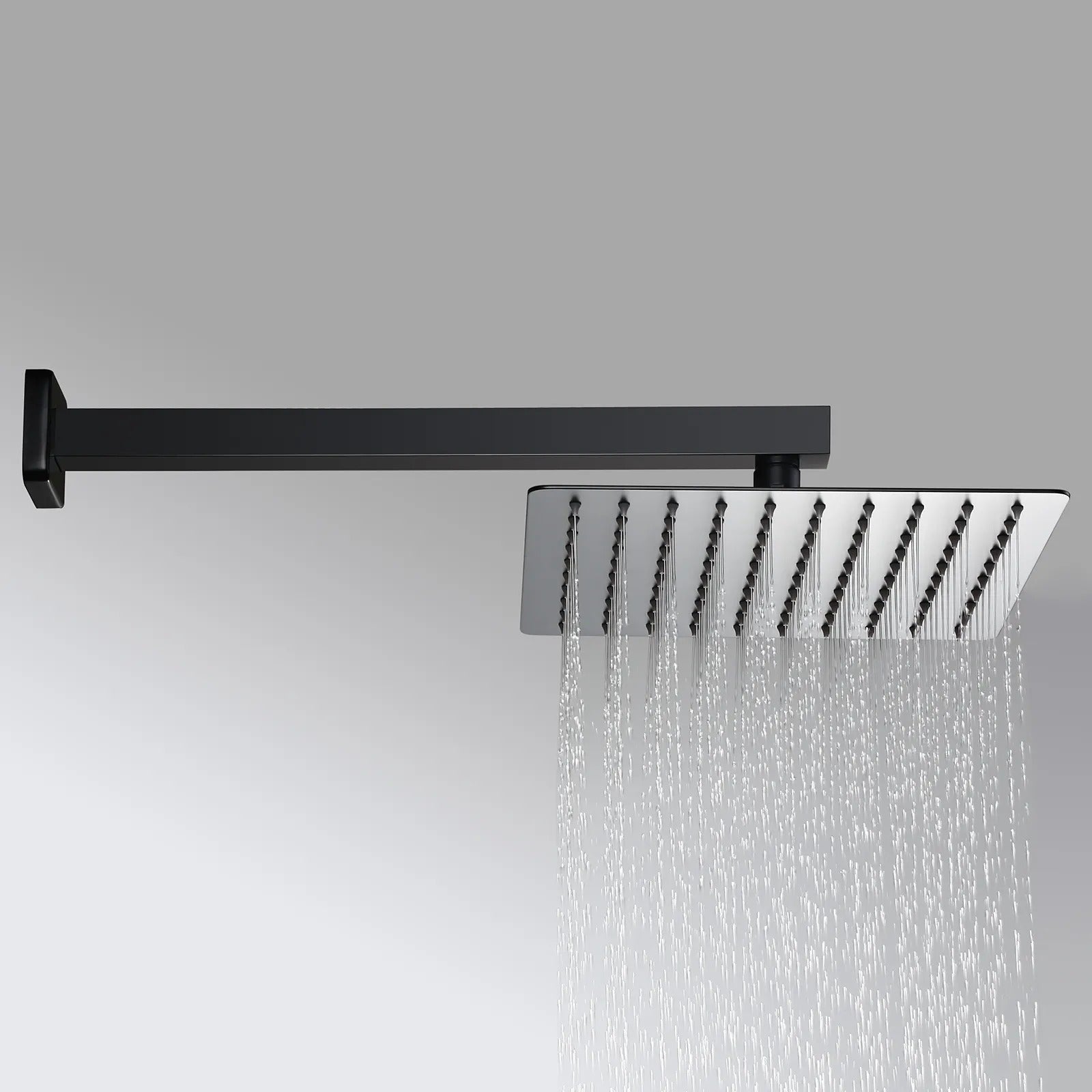 HMR - Modern 10" Wall Mounted Shower System with Handheld Shower Pressure Balance Valve