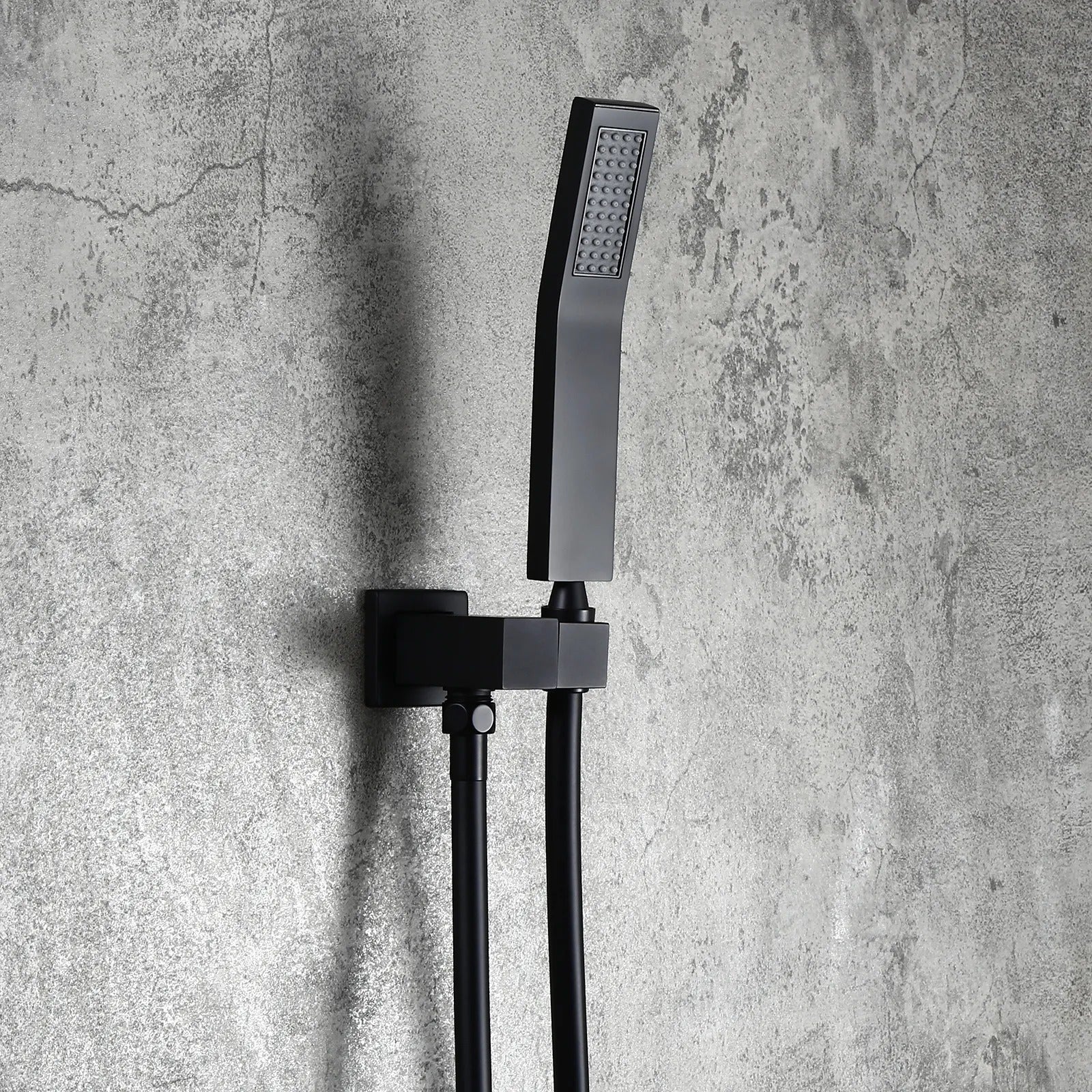 HMR - Modern 10" Wall Mounted Shower System with Handheld Shower Pressure Balance Valve