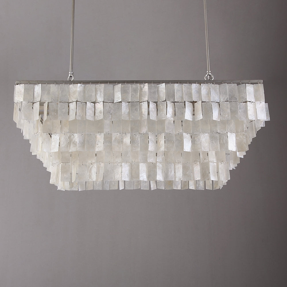 HMR - Elsa French Linear Shell Kitchen Island Light in 6-Light
