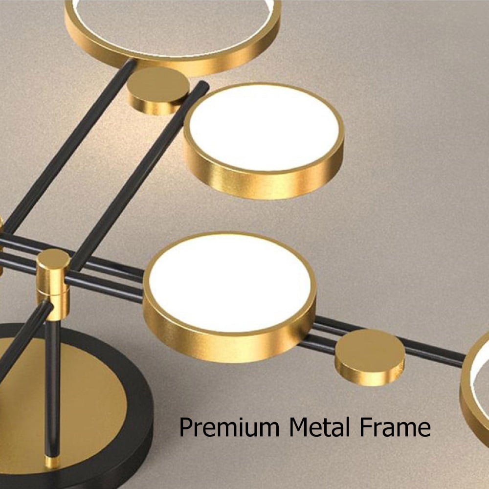 HMR - Modern Semi Flush Mount Lighting Ceiling Light Fixture LED Ring