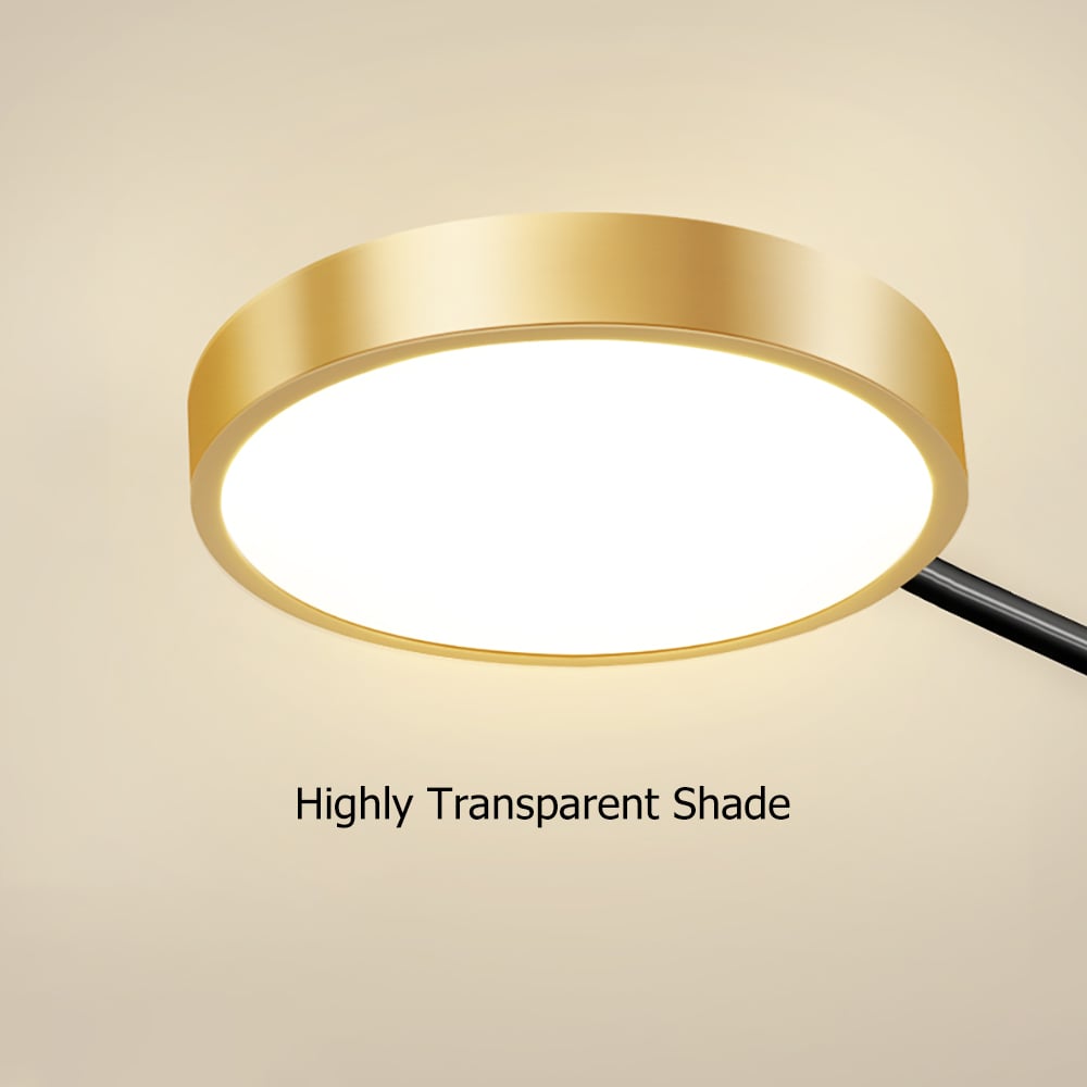 HMR - Modern Semi Flush Mount Lighting Ceiling Light Fixture LED Ring