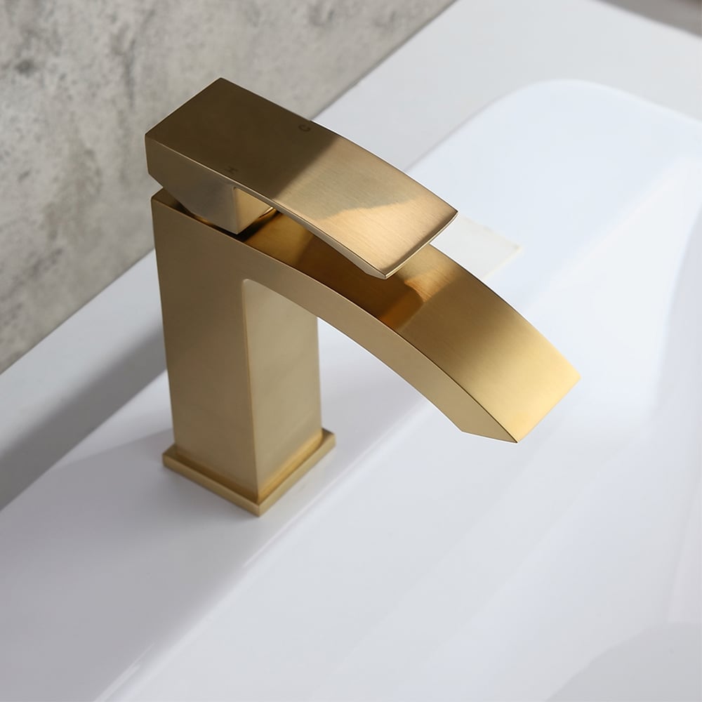 HMR - Single Hole Deck Mounted Bathroom Sink Faucet
