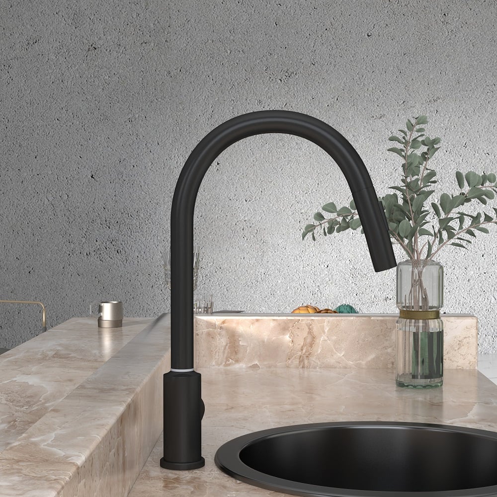 HMR - Touch Kitchen Faucet Pull Out Spray Single Handle