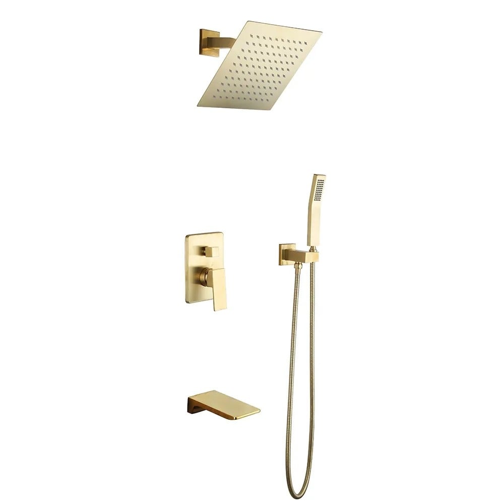HMR - Wall Mount Rainshower Hand Shower & Tub Spout Shower System