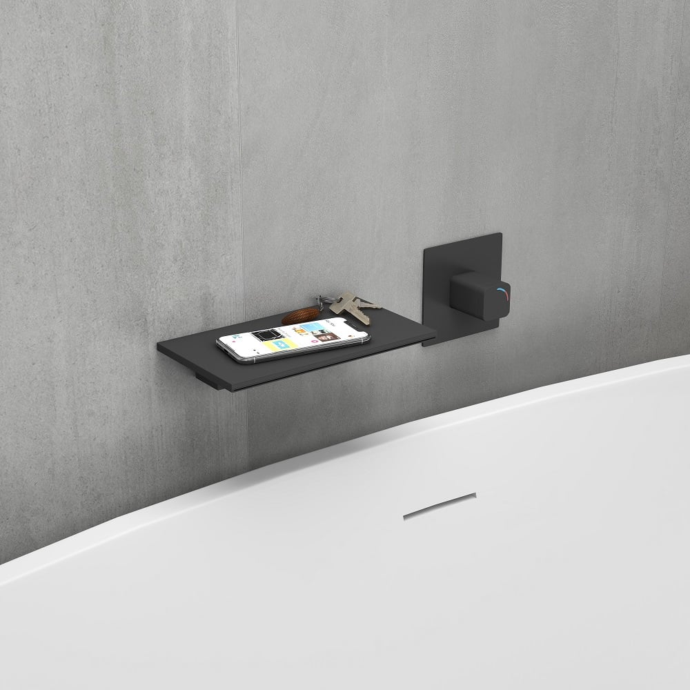 HMR - Waterfall Wall Mount Bathroom Sink Faucet Single Knob