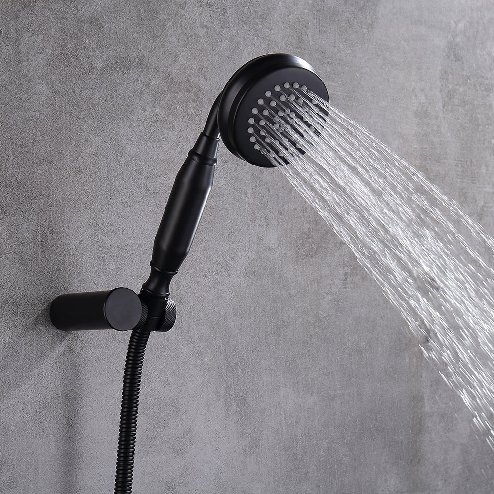 HMR - Ruth Wall Mounted Filler Faucet with Hand Shower in Brass