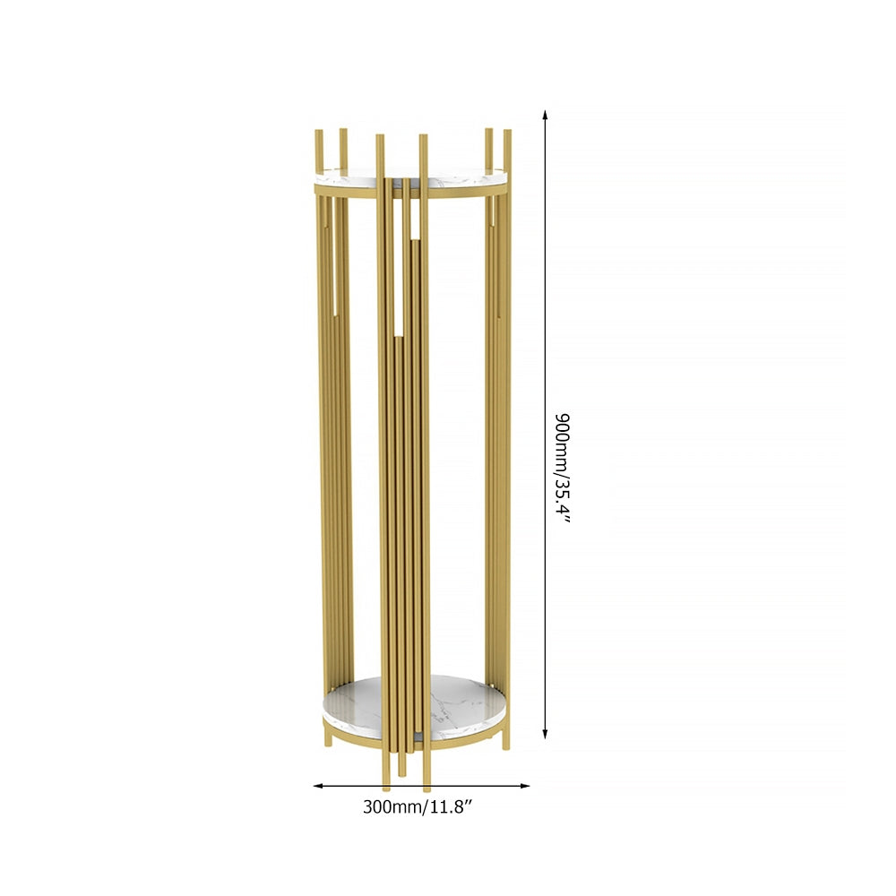 HMR - Metal 2-Tiered Plant Stand for Indoor in 35.4"