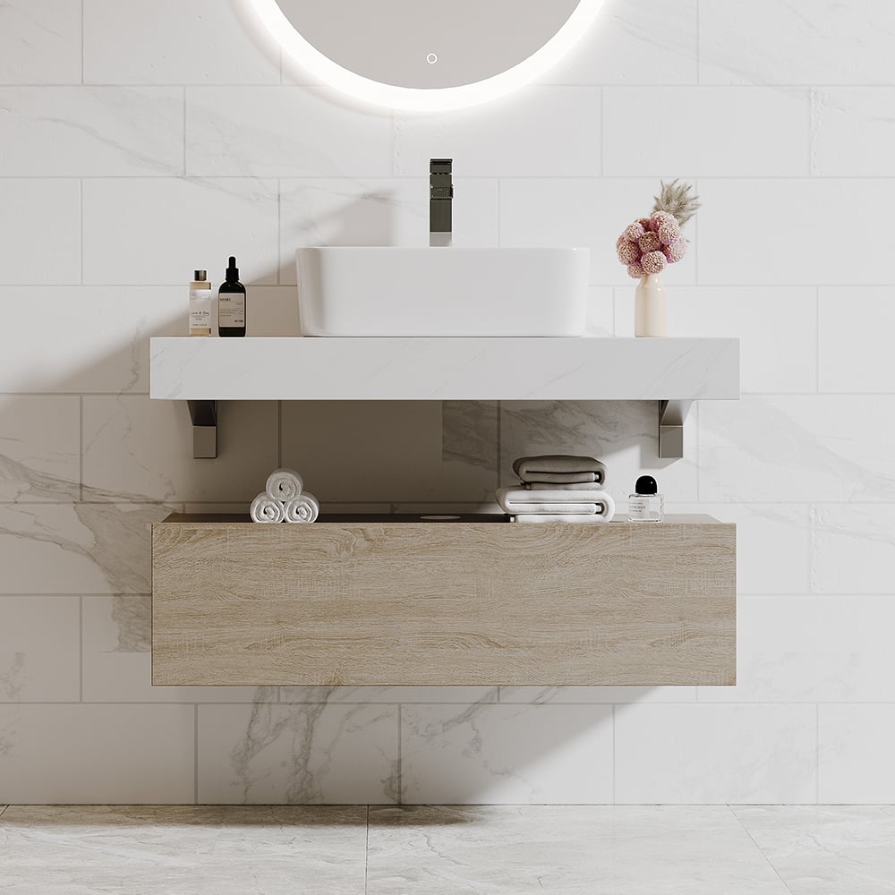 HMR - Modern 39" Bathroom Vanity Set with Sink