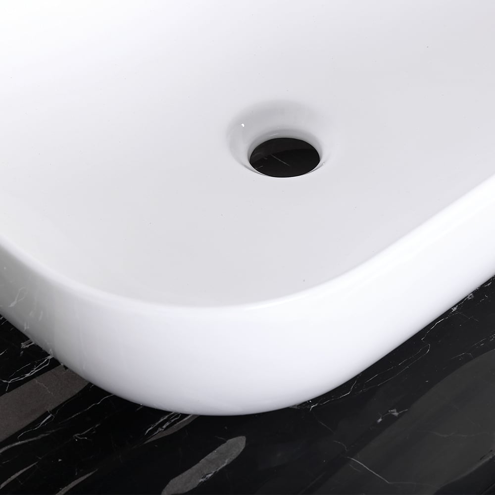 HMR - Modern 60" Floating Bathroom Vanity Set with Double Sinks