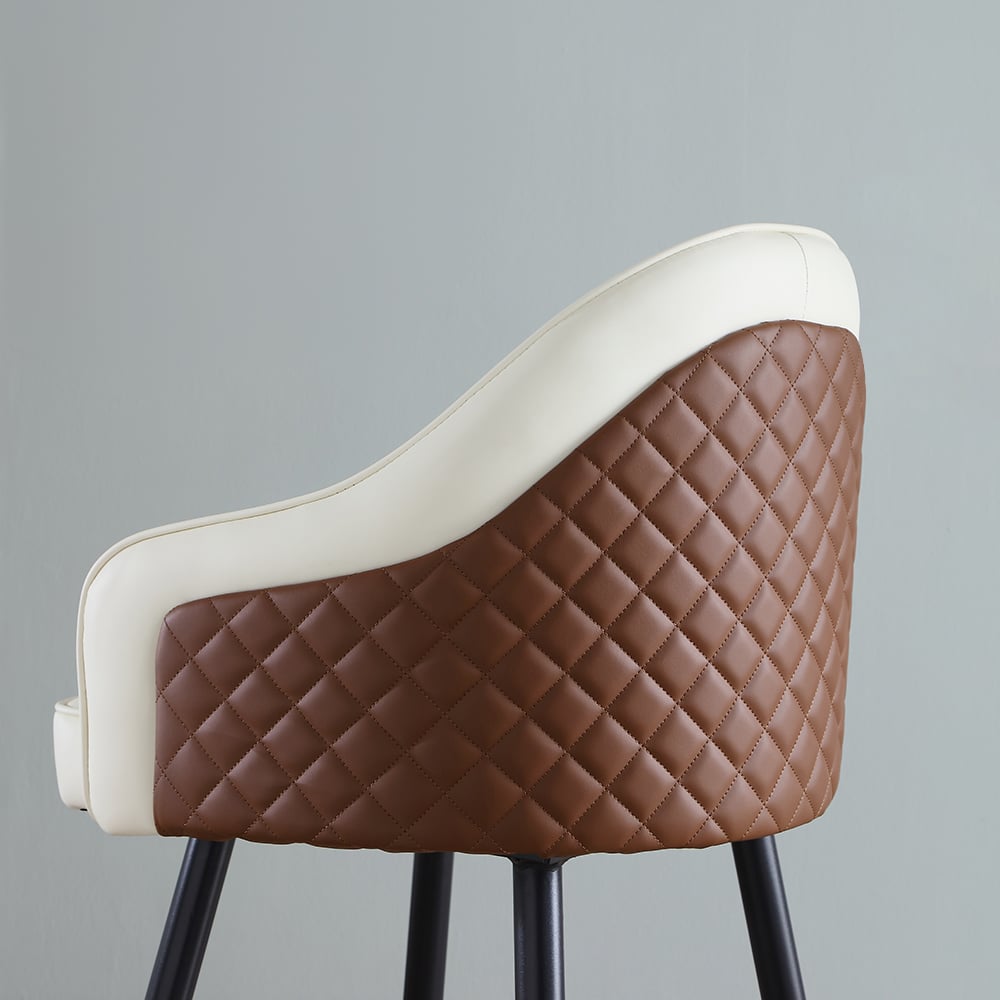 HMR - Modern Counter Stools with PU Leather Upholstery