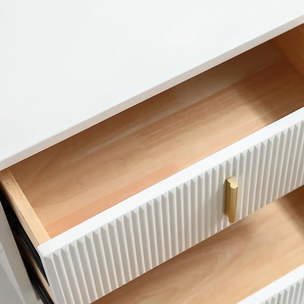 HMR - 6-Drawers Buffet Cabinet in White