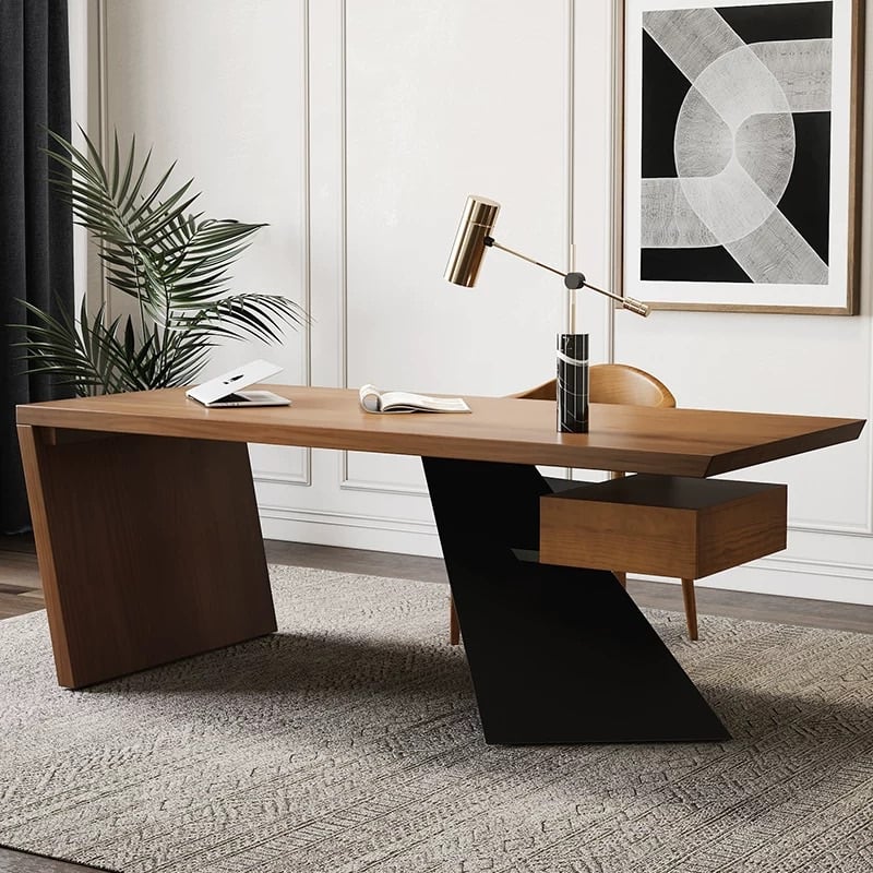 HMR - Cabstract Series Modern 71" Office Desk with Drawer