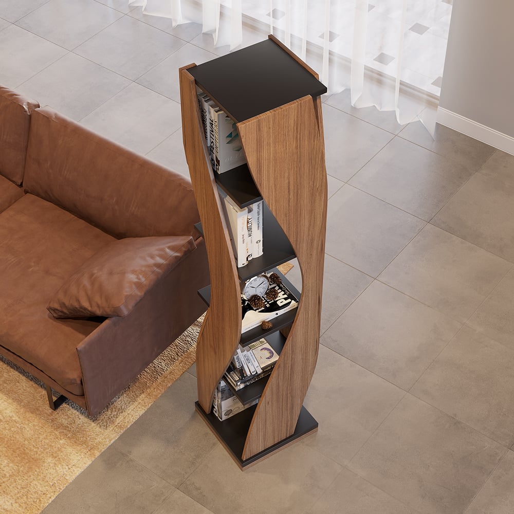 HMR - Loft Geometric Narrow Bookshelf