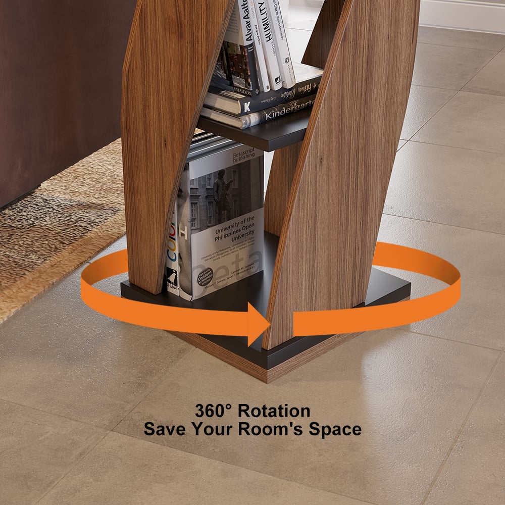HMR - Loft Geometric Narrow Bookshelf