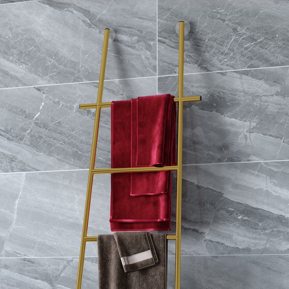 HMR - Modern Freestanding Bath Ladder Storage Towel Rack