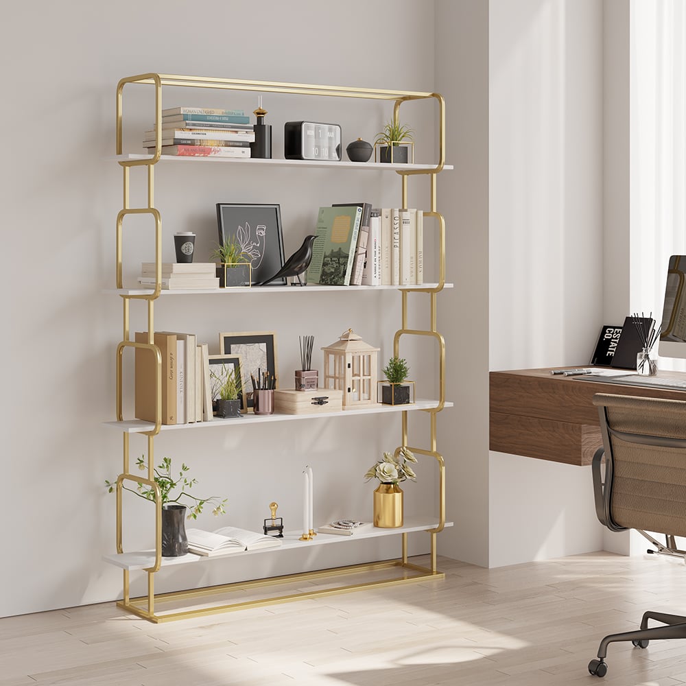 HMR - Modern Freestanding 32" Etagere Bookshelf