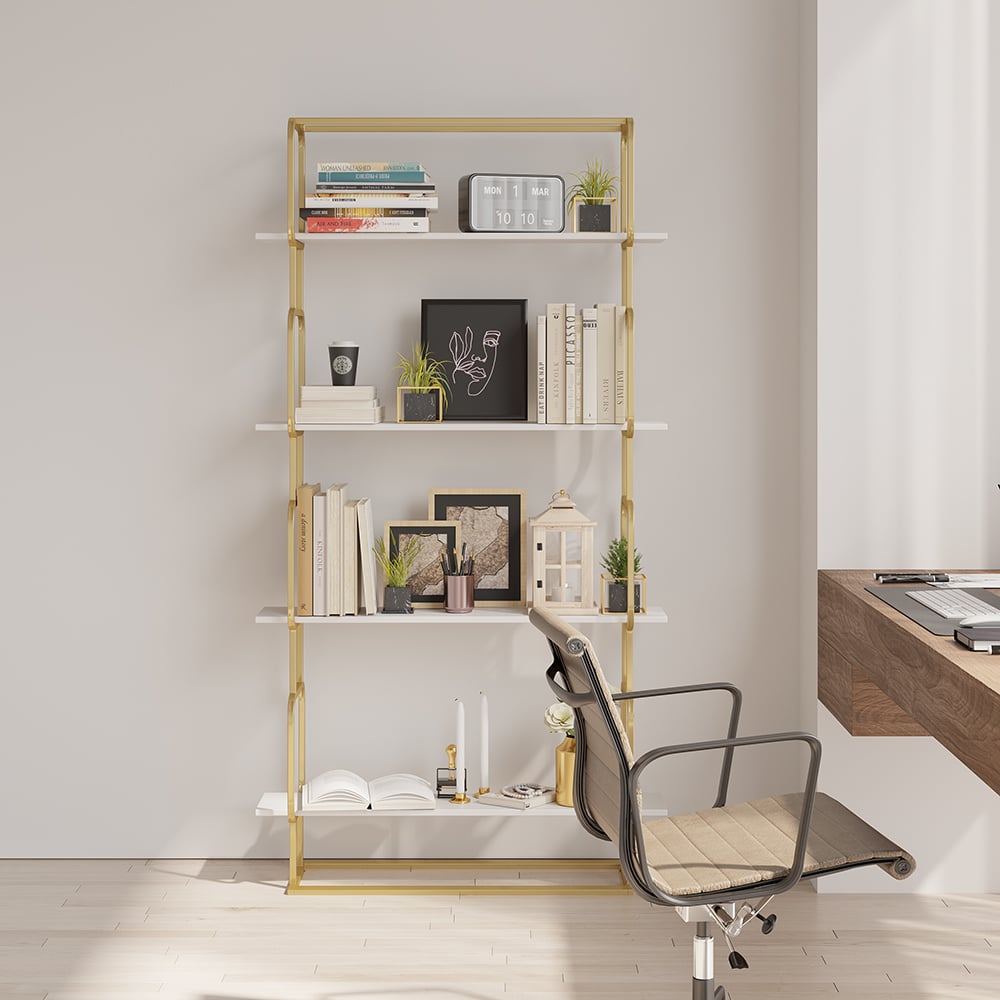 HMR - Modern Freestanding 32" Etagere Bookshelf