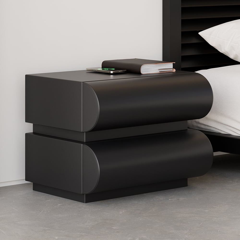 HMR - Humply Leather 6-Drawer Dresser & 2 Smart Nightstands Set