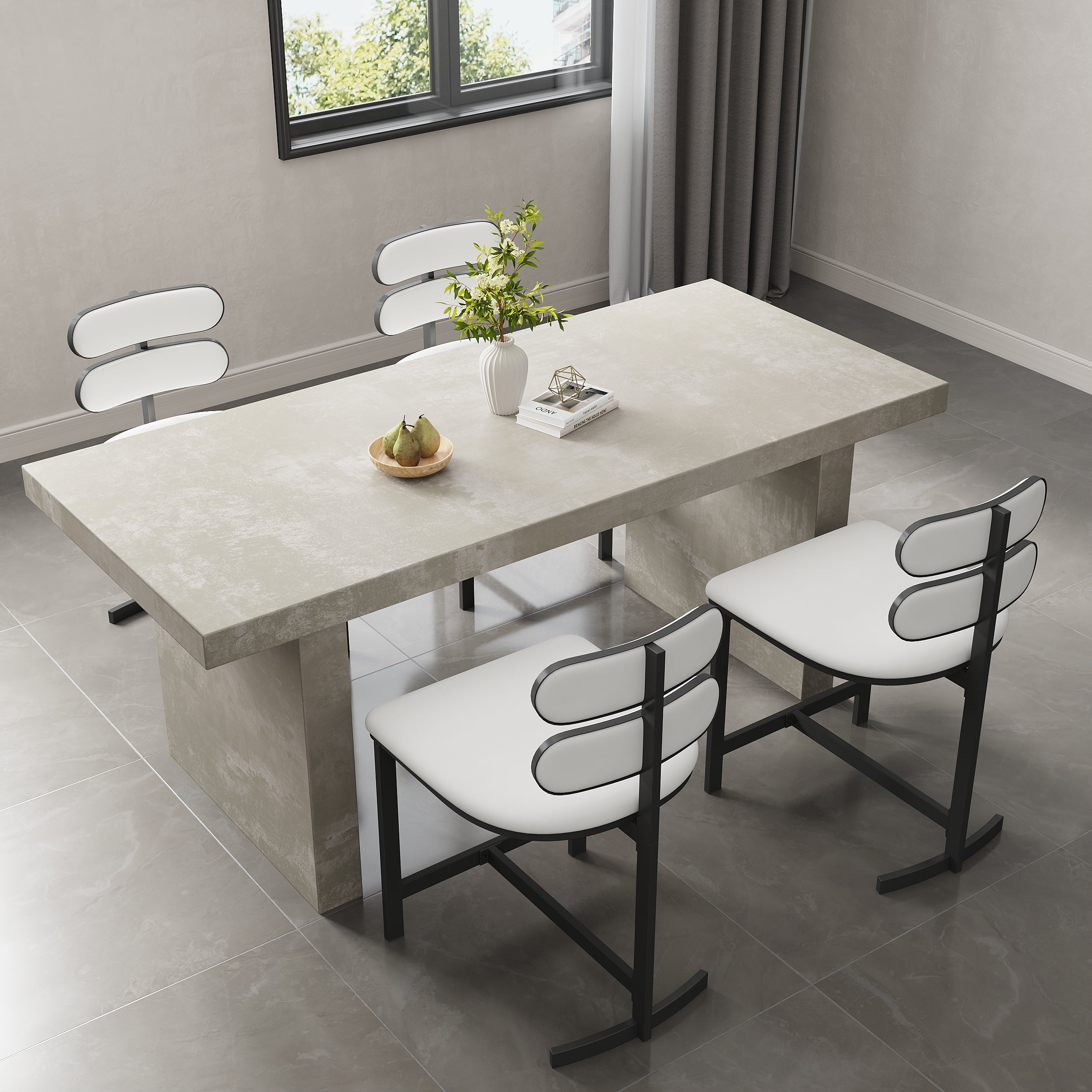 HMR - Dining Set 70.9" Farmhouse Dining Table