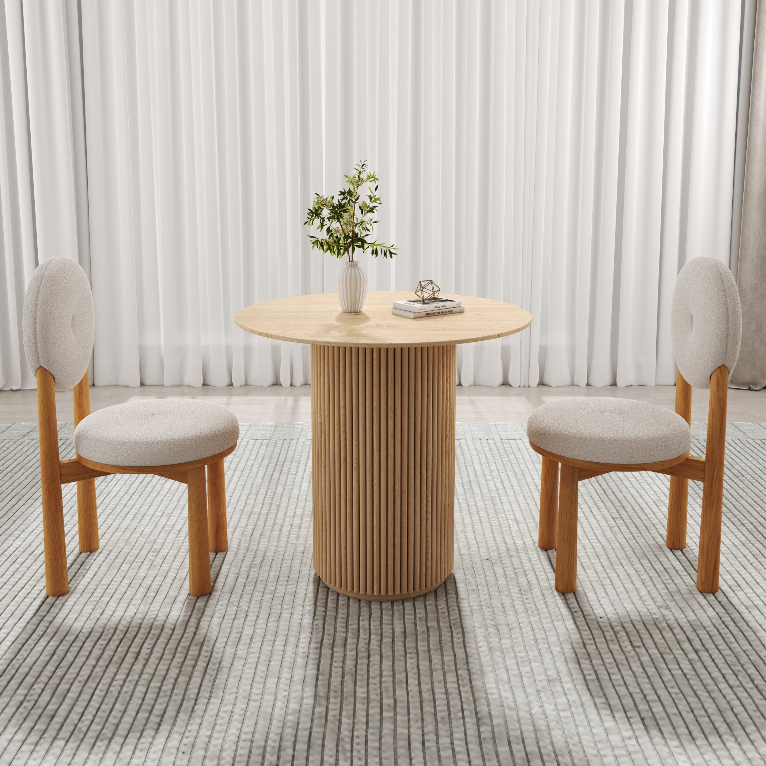 HMR - Dining Round Dining Table Natural