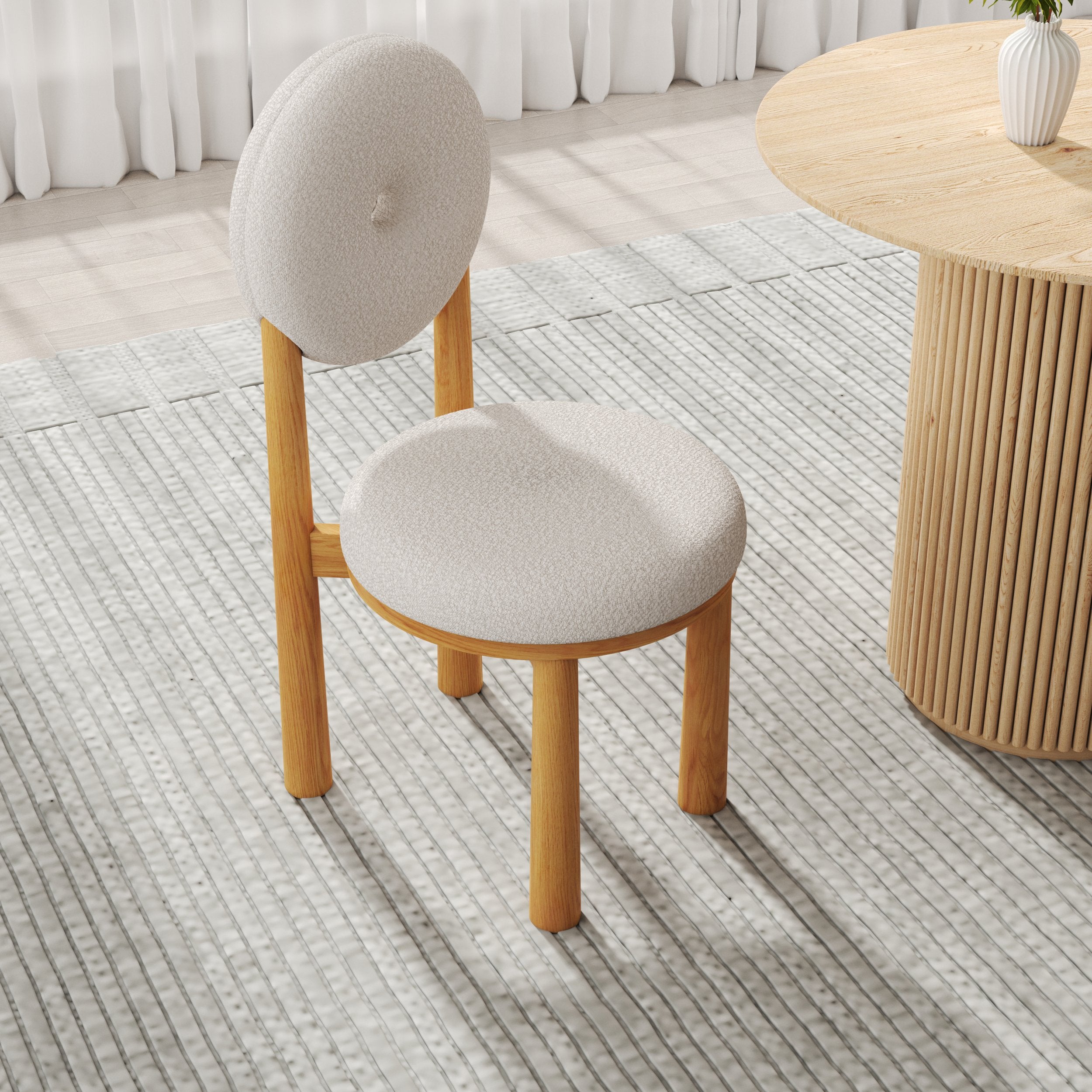 HMR - Dining Round Dining Table Natural