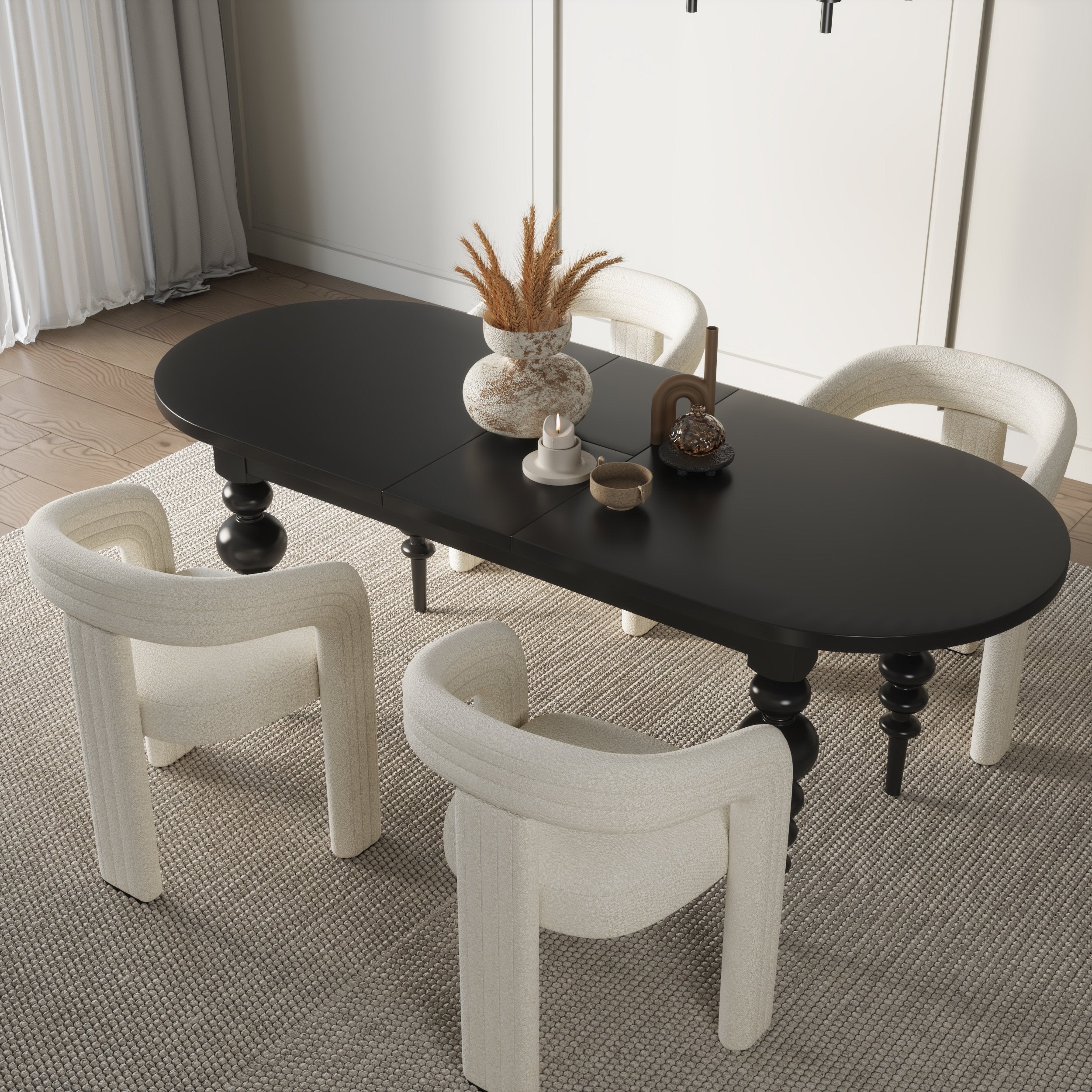 HMR - Dining Set 67"-79" Extendable Dining Table