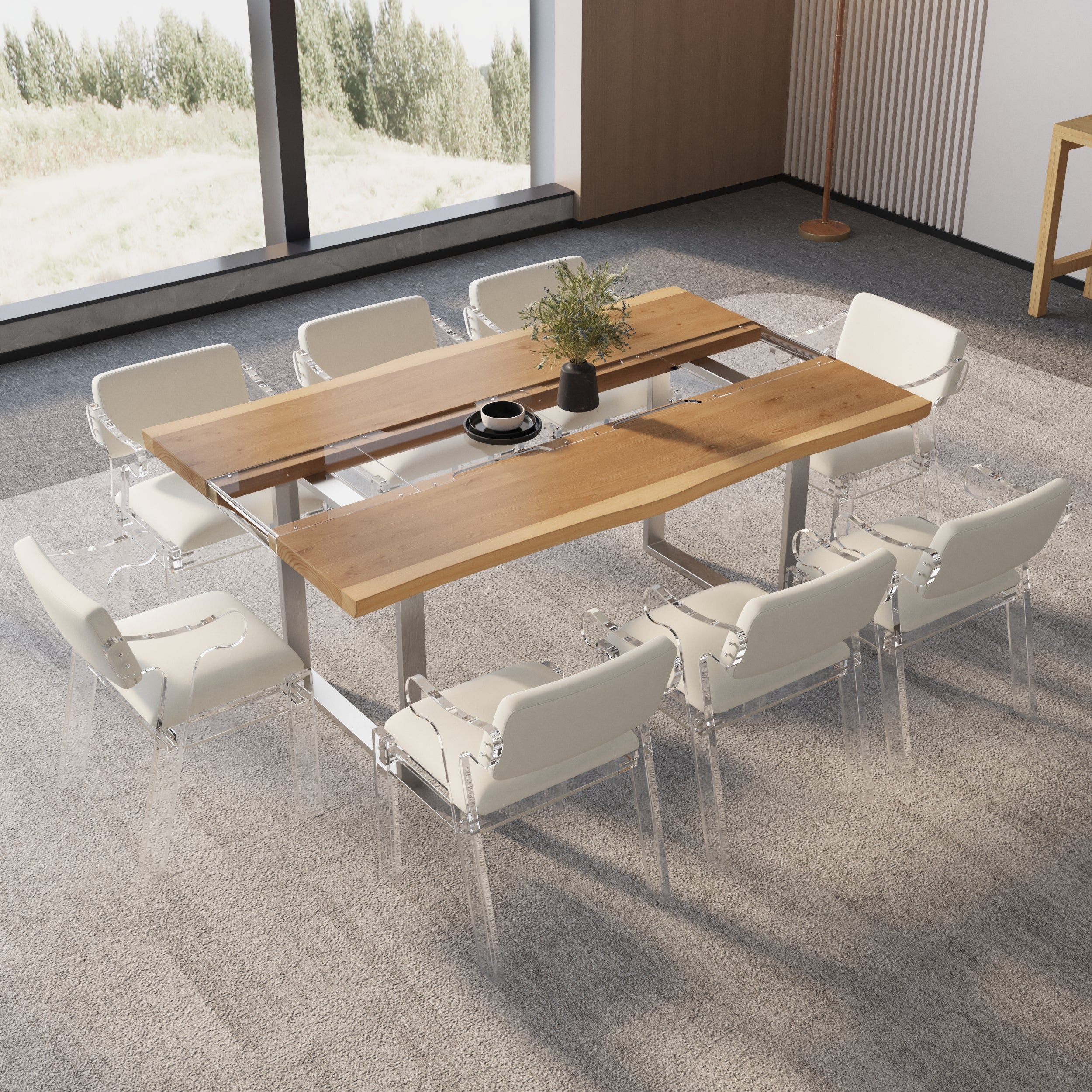 HMR - Dining Set 70.9" Rectangle Dining Table