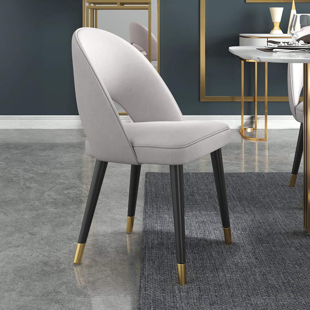 HMR - Dining Set Modern Round Wood Dining Table