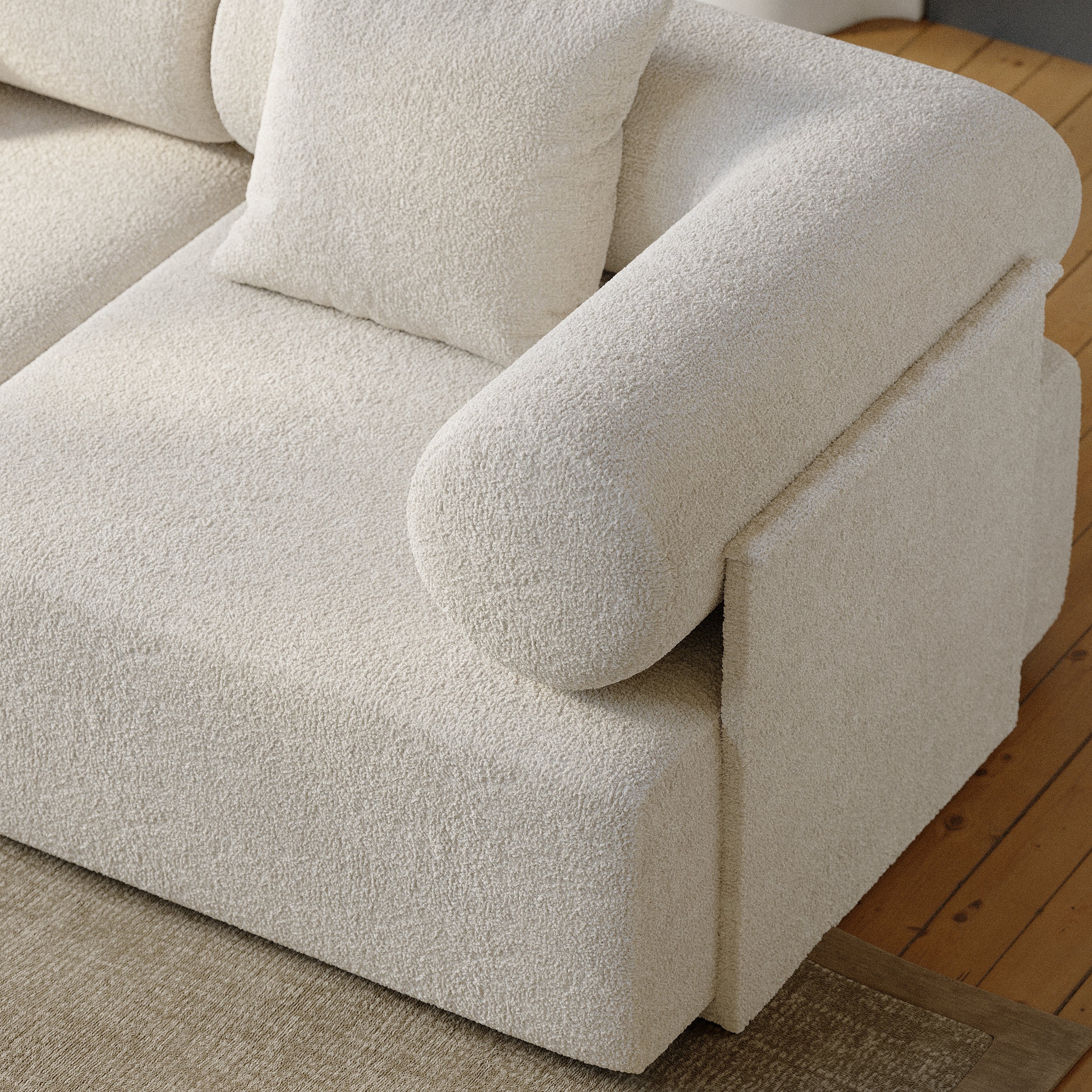HMR - 110" 5-Piece Modular L-Shaped Sectional Sofa