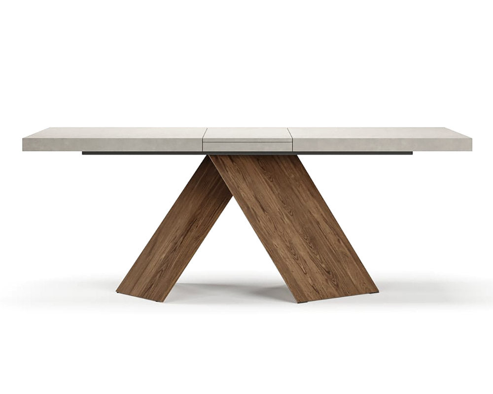HMR - Farmhouse Extendable Wood Dining Table
