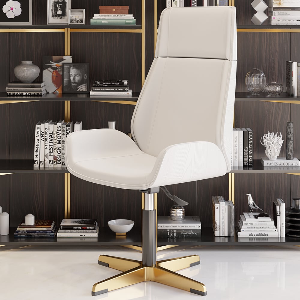 HMR - Modern Home Office Chair with Upholstered High Back